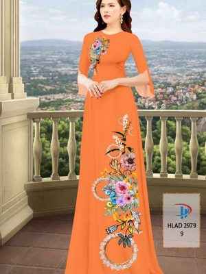 Vải Áo Dài Hoa In 3D AD HLAD2979 42